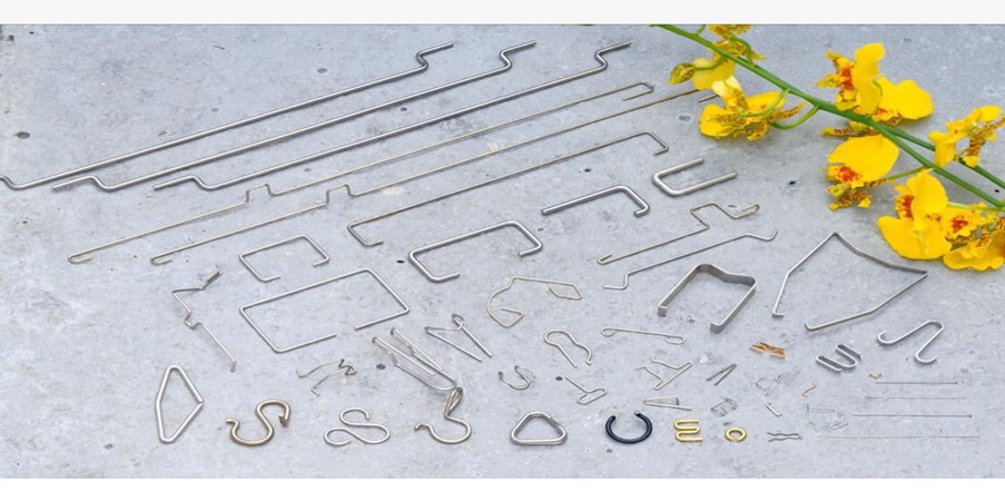 Finished wire form components prepared for despatch
