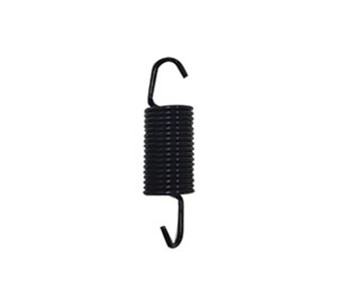 Extension springs with machine and hook ends